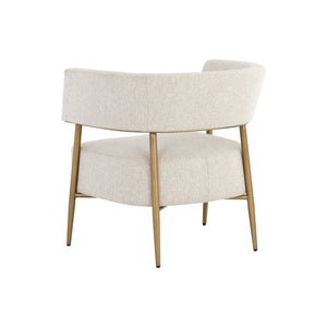 Maestro Lounge Chair - Dove Cream