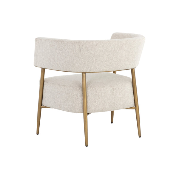 Maestro Lounge Chair - Dove Cream
