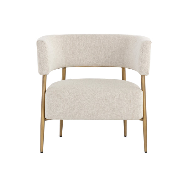 Maestro Lounge Chair - Dove Cream