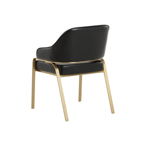 Malachi Dining Armchair - Cantina Black