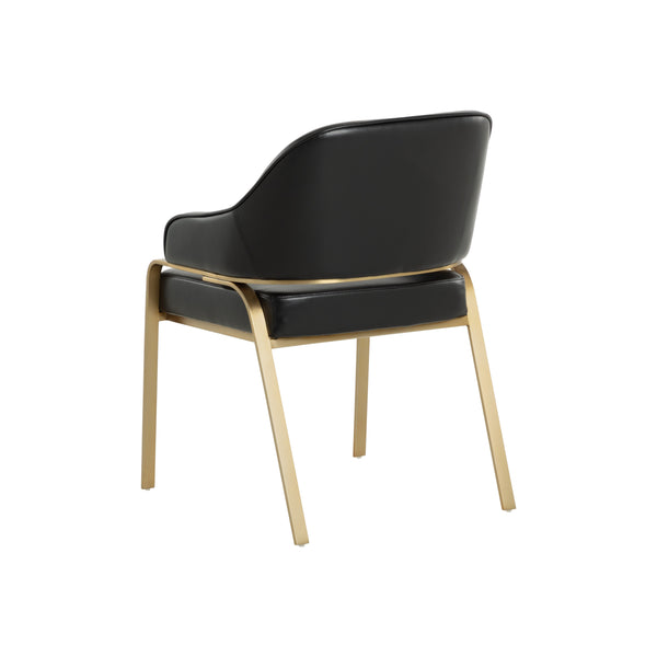 Malachi Dining Armchair - Cantina Black