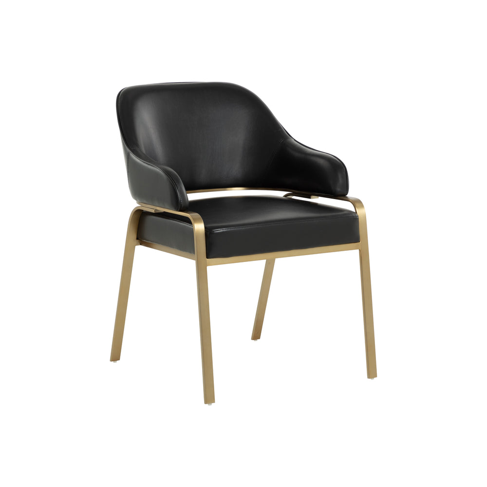 Malachi Dining Armchair - Cantina Black