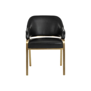Malachi Dining Armchair - Cantina Black