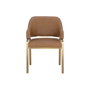 Malachi Dining Armchair - Milliken Cognac