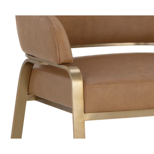 Malachi Dining Armchair - Milliken Cognac