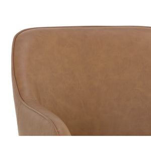 Malachi Dining Armchair - Milliken Cognac