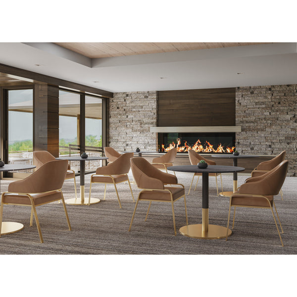 Malachi Dining Armchair - Milliken Cognac