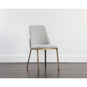 Marie Dining Chair - Belfast Heather Grey / Bravo Metal