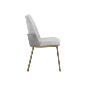 Marie Dining Chair - Belfast Heather Grey / Bravo Metal