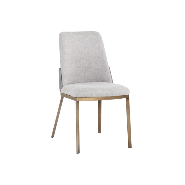 Marie Dining Chair - Belfast Heather Grey / Bravo Metal