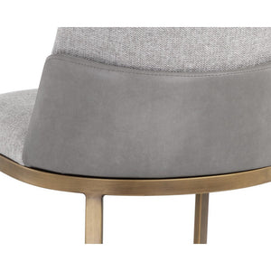 Marie Dining Chair - Belfast Heather Grey / Bravo Metal
