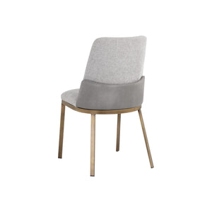 Marie Dining Chair - Belfast Heather Grey / Bravo Metal