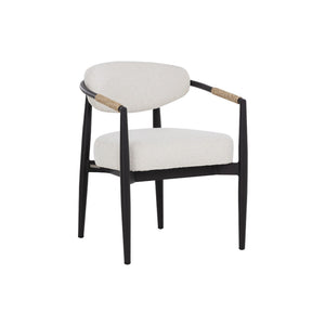 Marita Dining Armchair - Black - Louis Cream