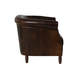 Marjorie Lounge Chair - Chocolate Leather