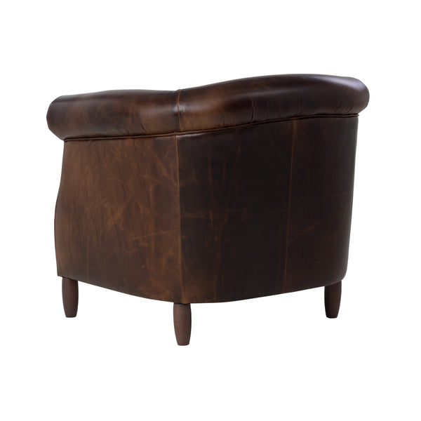 Marjorie Lounge Chair - Chocolate Leather