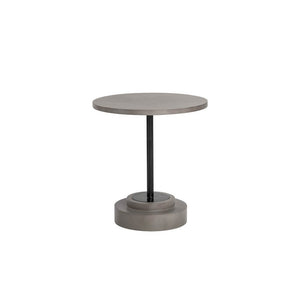 Marlowe Bistro Table - Antique Brass - White - 27.5"