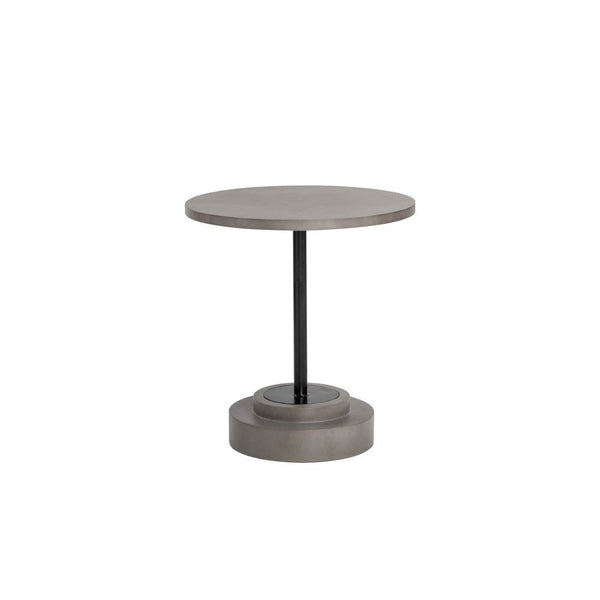 Marlowe Bistro Table - Antique Brass - White - 27.5"