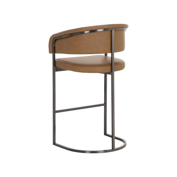Marris Barstool - Gunmetal - Milliken Cognac