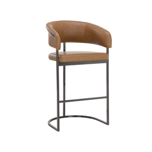 Marris Barstool - Gunmetal - Milliken Cognac