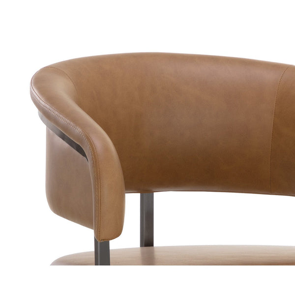 Marris Barstool - Gunmetal - Milliken Cognac