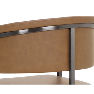 Marris Barstool - Gunmetal - Milliken Cognac