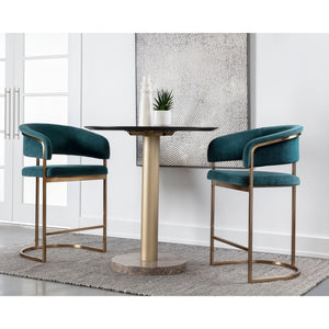 Marris Counter Stool - Gold - Danny Teal