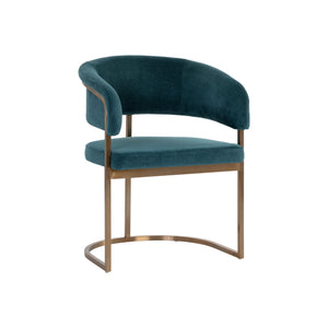 Marris Dining Armchair - Gold - Danny Teal
