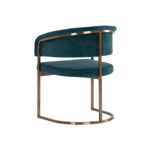 Marris Dining Armchair - Gold - Danny Teal