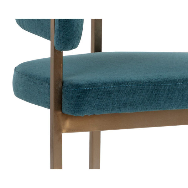 Marris Dining Armchair - Gold - Danny Teal