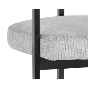 Marris Dining Armchair - Gunmetal - Belfast Heather Grey