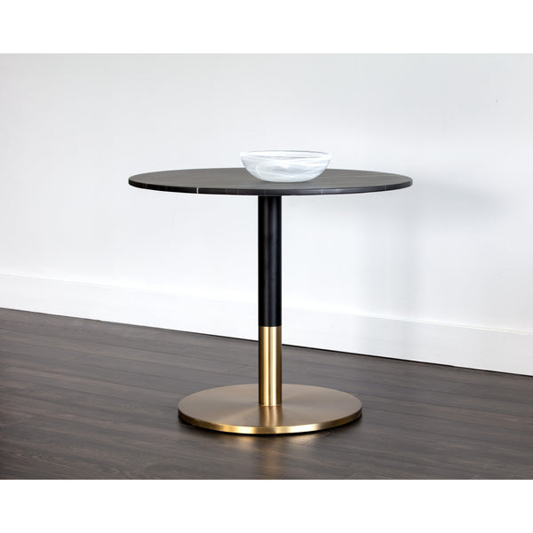 Massie Bistro Table - Black Marble - 35.5"