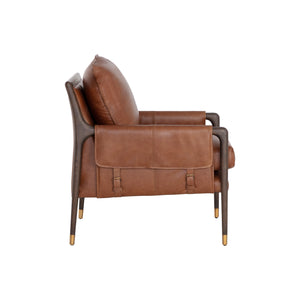 Mauti Armchair - Brown - Shalimar Tobacco Leather