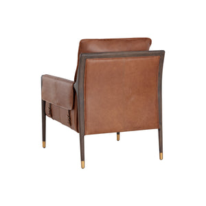 Mauti Armchair - Brown - Shalimar Tobacco Leather