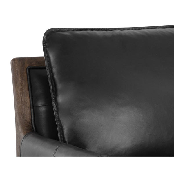 Mauti Armchair - Distressed Brown - Cortina Black Leather