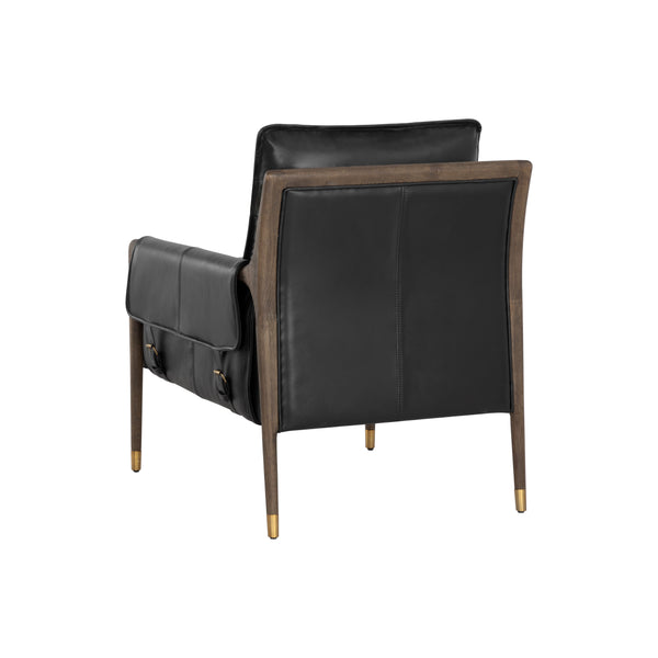 Mauti Armchair - Distressed Brown - Cortina Black Leather