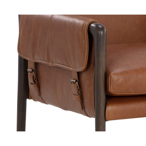 Mauti Dining Armchair - Brown - Shalimar Tobacco Leather