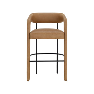 Mavia Barstool - Ludlow Sesame Leather
