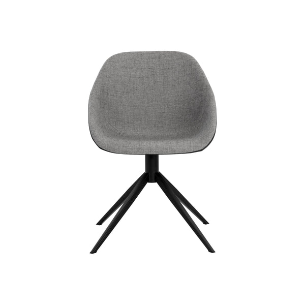 Mccoy Swivel Dining Chair - November Grey / Nightfall Black