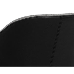 Mccoy Swivel Dining Chair - November Grey / Nightfall Black