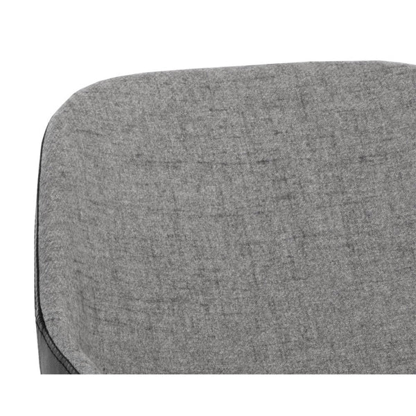 Mccoy Swivel Dining Chair - November Grey / Nightfall Black