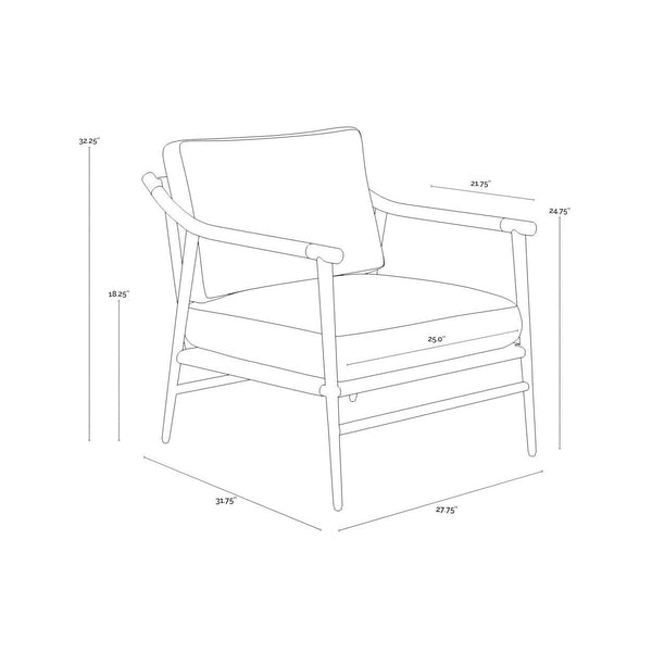 Meadow Armchair - Heather Ivory Tweed