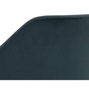 Milton Dining Armchair - Smoke Acacia - Meg Dusty Teal