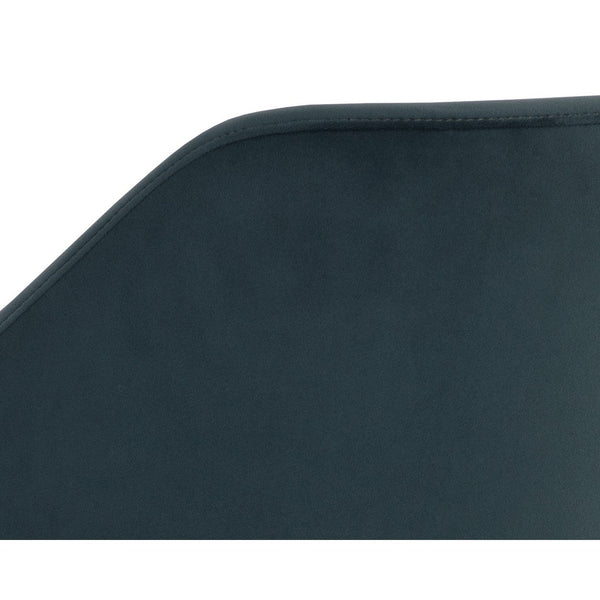 Milton Dining Armchair - Smoke Acacia - Meg Dusty Teal