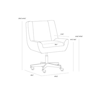 Mirian Office Chair - Zenith Alabaster