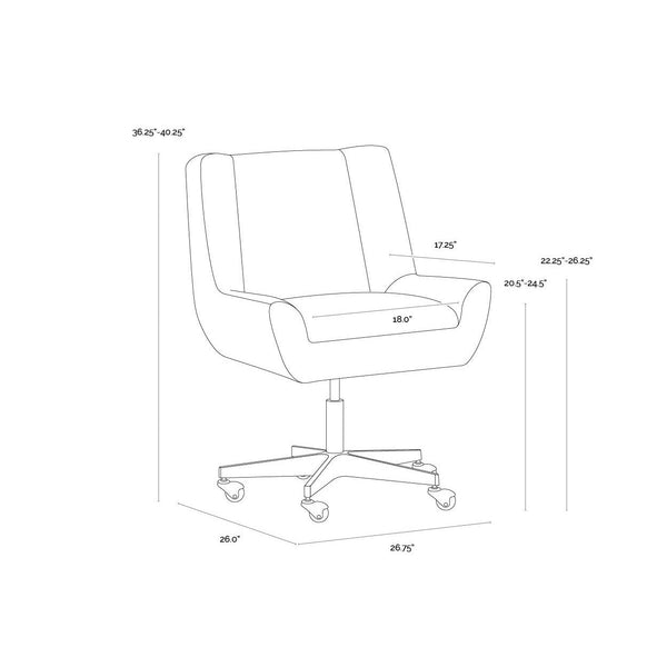 Mirian Office Chair - Zenith Alabaster
