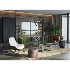 Mitchell Ottoman - Havana Dark Brown