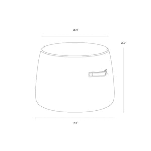 Mitchell Ottoman - Merino Cotton