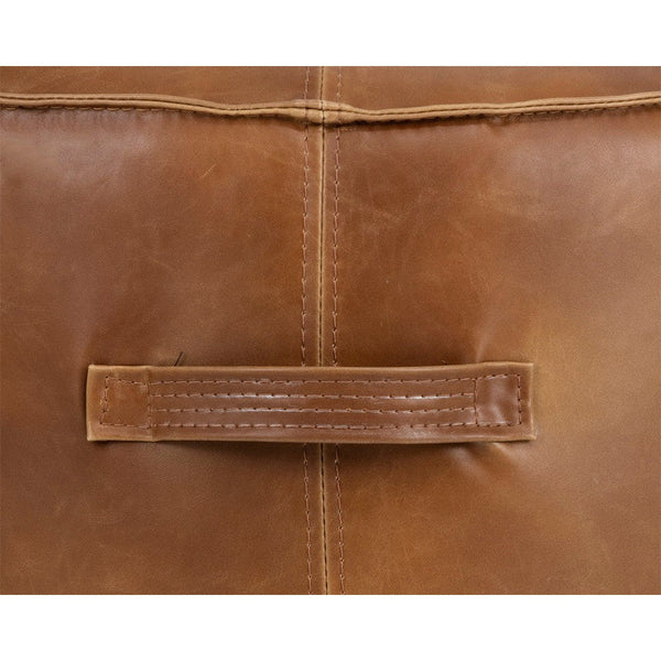 Mitchell Ottoman - Tobacco Tan