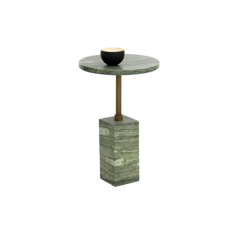 Mizani End Table - Marble Look - Sage
