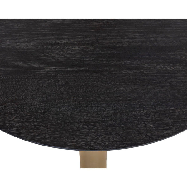 Monaco Bar Table - Gold - Grey Marble / Charcoal Grey